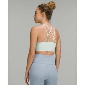 LULULEMON Like a Cloud Long Line Bra In Delicate Mint Size 12